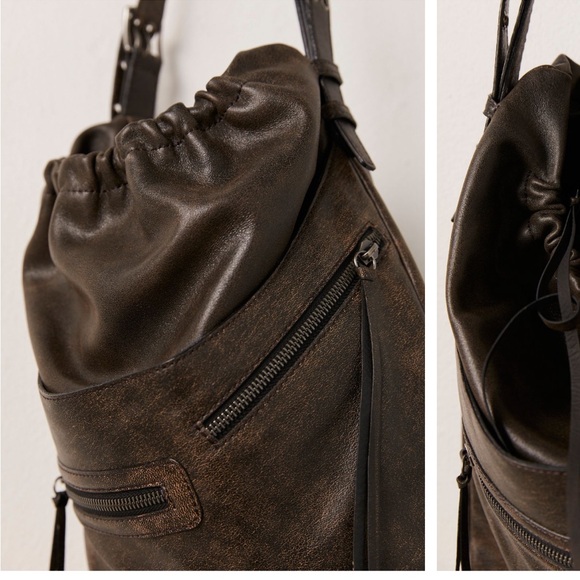 Free People Tyra Leather Bucket Bag - Picture 3 of 5